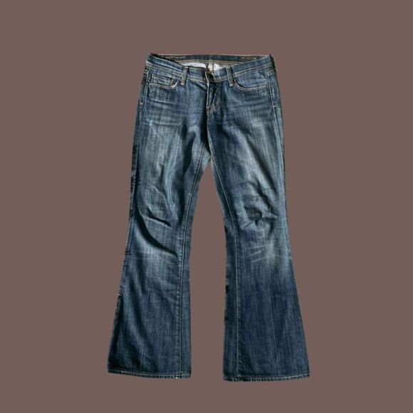 VTG Citizens of Humanity Women's Ingrid Stretch Low Rise Flared Blue Jeans Sz 26 - Picture 1 of 5